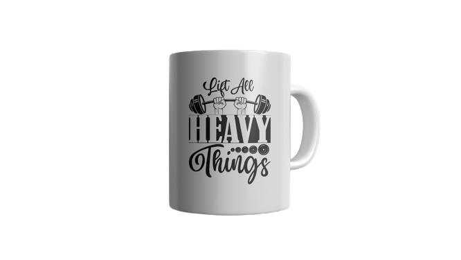 Life Are Heavy Things Print Mug - CreaTea